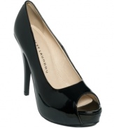 It's all about the Hotness Pumps from Chinese Laundry with their season-to-season patent-look finish, flirty peep toe and statement high heel.