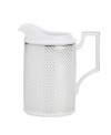 Polished yet playful, the Platinum Waltz creamer by Noritake combines exquisite bone china with shimmering bands and whimsical dots for a look that's altogether stunning.