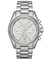 Steely sophistication engulfs this classic chronograph watch from Michael Kors.