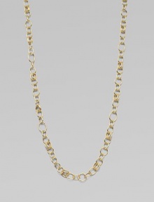 A classic style with radiant 18k gold circle and oval links. 18k goldLength, about 33Lobster clasp closureMade in Italy A classic style with radiant 18k gold circle and oval links. 18k goldLength, about 33Lobster clasp closureMade in Italy