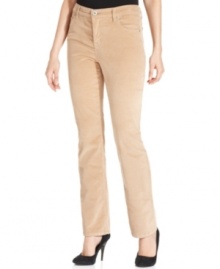 Strike a stylish cord in Bandolino's straight-leg Mandie pants - now in cozy corduroy.