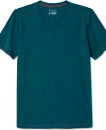 Build your casual wardrobe around hip tees like this split-neck t-shirt from INC International Concepts. Build your casual wardrobe around hip tees like this split-neck t-shirt from INC International Concepts.