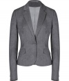 With its sharply tailored fit and timeless classic styling, Hugos sleek blazer is a workweek essential - Peaked lapel, long sleeves, buttoned cuffs, single button closure, front flap pockets - Slightly shorter, tailored fit - Pair with a crisp white shirt and jeans, or dress up for work with a pencil skirt and peep-toes