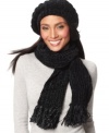 Shake off the winter blues with Charter Club's cozy and plush chenille shaker stitch scarf.