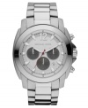 Piece together your Big Meeting attire with this sleek chronograph watch by Michael Kors.