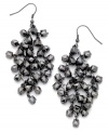 Shaky earrings by GUESS bring life to your look. In hematite mixed metal. Approximate drop: 3 inches.