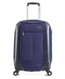 The best of both worlds-a unique, lightweight hybrid design combines a softside construction with hardside paneling for superior protection and incredible packing flexibility. Set on easy-glide spinners, this universal carry-on goes where you go with ease & versatility, sporting a fully-lined interior with suiter system and padded tie-down strap. Limited lifetime warranty. Qualifies for Rebate The best of both worlds-a unique, lightweight hybrid design combines a softside construction with hardside paneling for superior protection and incredible packing flexibility. Set on easy-glide spinners, this universal carry-on goes where you go with ease & versatility, sporting a fully-lined interior with suiter system and padded tie-down strap. Limited lifetime warranty. Qualifies for Rebate
