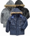 Hunker down in these heavyweight jackets from iExtreme, perfect for protecting him for the extreme weather to come.
