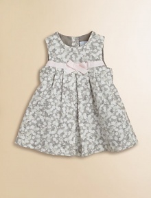 She can show her flower power in this corduroy favorite featuring a front grosgrain bow and mother-of-pearl adornment.Scoop neckBack button closureSleevelessFront and back pleatsKnee lengthFully linedCottonMachine washMade in France Please note: Number of buttons may vary depending on size ordered. She can show her flower power in this corduroy favorite featuring a front grosgrain bow and mother-of-pearl adornment.Scoop neckBack button closureSleevelessFront and back pleatsKnee lengthFully linedCottonMachine washMade in France Please note: Number of buttons may vary depending on size ordered.