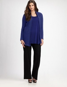 An elegant ribbed knit made from luxuriously cozy alpaca. Open-front designLong sleevesPull-on styleAbout 32 from shoulder to hemBaby alpacaDry cleanImported An elegant ribbed knit made from luxuriously cozy alpaca. Open-front designLong sleevesPull-on styleAbout 32 from shoulder to hemBaby alpacaDry cleanImported