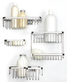 Finally, organization that fits your space! Polished ultra-strong silicone glue keeps the Easy Lock Pro 2-Tier Shelf secured to the wall for an organization system you can customize to fit your bath or shower. Featuring polished stainless steel for a clean look. Easy installation. Finally, organization that fits your space! Polished ultra-strong silicone glue keeps the Easy Lock Pro 2-Tier Shelf secured to the wall for an organization system you can customize to fit your bath or shower. Featuring polished stainless steel for a clean look. Easy installation.