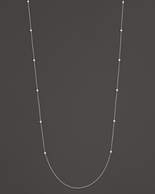 Slim, gleaming sterling silver chain set with faceted diamonds. From the Silver Rain collection by Ippolita. Slim, gleaming sterling silver chain set with faceted diamonds. From the Silver Rain collection by Ippolita.
