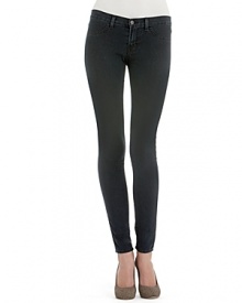 These curve-hugging denim leggings are so lightweight, they feel as good as they look. Wear with a tunic to balance the slender silhouette. Banded waist, belt loops, zip fly and button closure. Front pocket detail, two back pockets are completely plain. These curve-hugging denim leggings are so lightweight, they feel as good as they look. Wear with a tunic to balance the slender silhouette. Banded waist, belt loops, zip fly and button closure. Front pocket detail, two back pockets are completely plain.