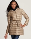 Keep out the cold with this cozy and perfectly packable Moncler lightweight down puffer coat.