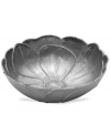 Petal to the metal. Mikasa's Botanical Flower serving bowl creates a fresh presentation with lifelike texture and shaping in radiant nickel plate.