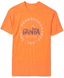 This Fanta graphic t-shirt is a refreshing addition to your light layered look. This Fanta graphic t-shirt is a refreshing addition to your light layered look.