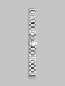 From the Deco Collection. A sleek stainless steel option to match your favorite Michele watch. Stainless steelFits all stainless steel Deco watch headsImported From the Deco Collection. A sleek stainless steel option to match your favorite Michele watch. Stainless steelFits all stainless steel Deco watch headsImported