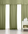 Simple sophistication and a handsome, tailored sensibility define the Charter Club Damask Stripe window valance. Woven stripes of tonal color add textural depth and a subtle design accent. Featuring 500 thread count pima cotton. (Clearance)