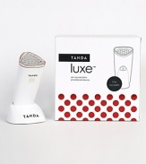 Reveal a more youthful, luminous complexion. The new Luxe Skin Rejuvenation Photofacial Device uses a super-luminous LED array to deliver concentrated beams of red light therapy for a fractional phototherapy effect. Coupled with sonic vibration and gentle warming in a unique massaging treatment head, these complementary technologies deliver a professional photofacial experience for soft, smooth, glowing skin. - Effectively treats fine lines and wrinkles with only two treatments per week - One device, multiple rejuvenating benefits- Treats fine lines and wrinkles- Fights dullness for a radiant complexion- Moisturizes to nourish dry skin for a healthy looking glow- Improves rough texture for smooth, soft skin- Firms and plumps for visibly younger looking skin- FDA cleared for the treatment of fine lines and wrinkles in the periorbital region