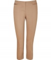 Inject your wardrobe with ultra feminine style with these flattering cropped pants from Blumarine - Fitted silhouette, front welt pockets, seaming detail, cropped - Pair with a button down, a tailored blazer, and classic pumps