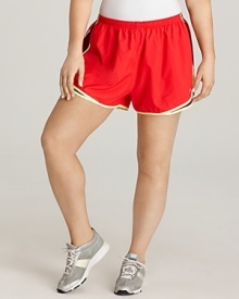 Boasting a bold siren-red hue, these Nike shorts make for a show-stopping workout.