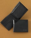 Plain and simple. This leather wallet from Guess keeps you in organized fashion.
