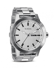 Nixon gives the cool-girl what she wants: His watch. With a boy-borrowed design and Japanese movement, this ticker is a perfect mate -- handsome and smart.