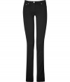 Perfect for pairing with brightly printed tops, Roberto Cavallis cutout detailed jeans are as sultry as they are stylish - Classic five-pocket style, zip fly, button closure, belt loops - Slim, straight leg - Wear with a printed top and sleek black heels