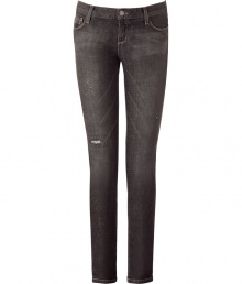 Stylish skinny jeans in black stretch denim - Breathtakingly sexy - Cut like classic 5 pocket jeans - Super tight skinny, more a jeggings,in a trendy destroyed look - The pants fit slim, but are comfortable, thanks to the stretch content - A styling hit and mega trendy super favorite with young fashionistas - Fit: runs normal - Washing instructions: wash cold - Pair with a silk blouse, thick cashmere pullover and booties or boots Stylish skinny jeans in black stretch denim - Breathtakingly sexy - Cut like classic 5 pocket jeans - Super tight skinny, more a jeggings,in a trendy destroyed look - The pants fit slim, but are comfortable, thanks to the stretch content - A styling hit and mega trendy super favorite with young fashionistas - Fit: runs normal - Washing instructions: wash cold - Pair with a silk blouse, thick cashmere pullover and booties or boots