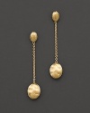 From the Siviglia Collection, gold drop earrings, designed by Marco Bicego.