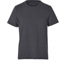 Laid-back looks get a cool charcoal finish with Rag & Bones striped classic pocket tee - Rounded neckline, short sleeves, modern back seam - Contemporary slim fit - Wear with chunky knit pullovers and jeans, or for a sportier look, with casual hoodies and knit pants Laid-back looks get a cool charcoal finish with Rag & Bones striped classic pocket tee - Rounded neckline, short sleeves, modern back seam - Contemporary slim fit - Wear with chunky knit pullovers and jeans, or for a sportier look, with casual hoodies and knit pants