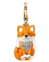 Get a little foxy with this plated metal charm from Juicy Couture.