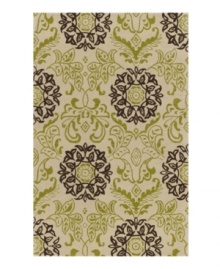 Timeless designs in a color palette to complement even the most modern decor. Hand-tufted in India using soft, thick-pile wool, this area rug from Dalyn has beautifully flowing features that pop against a crisp Ivory ground. Timeless designs in a color palette to complement even the most modern decor. Hand-tufted in India using soft, thick-pile wool, this area rug from Dalyn has beautifully flowing features that pop against a crisp Ivory ground.