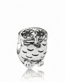 Owls are a classic symbol of wisdom -- PANDORA's sterling silver charm is a smart addition to your collection.