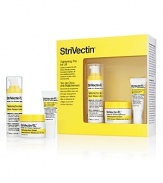 A new, three-piece, 30-day trial kit containing: Tightening Neck Cream A clinically proven anti-aging, firming neck treatment.Tightening Face Serum A deep penetrating, intensive cream-gel. StriVectin's New 360° Tightening Eye Serum A targeted solution for thin, lax skin around the eyes.
