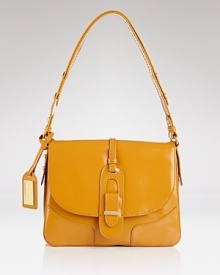 Badgley Mischka channel classic chic with this leather shoulder bag. The accordion silhouette feels retro, while Saffiano leather looks luxe and ensures forever wear. Badgley Mischka channel classic chic with this leather shoulder bag. The accordion silhouette feels retro, while Saffiano leather looks luxe and ensures forever wear.