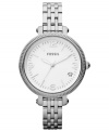 Make your older ensembles new again with this classic Heather collection watch, by Fossil.