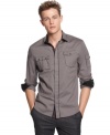 Change up your button-up style with this Shirt from Sons of Intrigue.