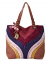 Vintage style with modern pop: Fossil's Penelope tote comes in a range of boho-chic styles and saturated colors.