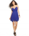 Flouncy chiffon ruffles make this Bar III dress an ultra-flirty pick for a summer soiree!