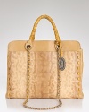 Make an exotic your new statement with this embossed leather satchel from Elie Tahari. With a structured shape, it's got the poise to tip the scales with a suit and pumps.