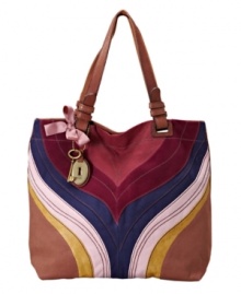 Vintage style with modern pop: Fossil's Penelope tote comes in a range of boho-chic styles and saturated colors.