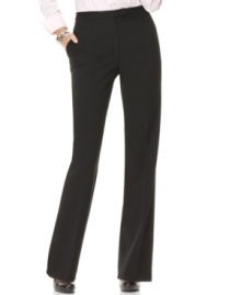 Jones New York's petite straight leg pants are essential for a polished work look. Jones New York's petite straight leg pants are essential for a polished work look.