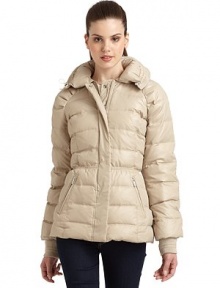 THE LOOKReversible designQuilted reverses to ruchedDrawstring pillow collar Front zip and snap closure Long sleeves with ribbed/ruched cuffsDrawstring waistTailored seamsFront zip/side seam pocketsTHE FITAbout 30 from shoulder to hemTHE MATERIALNylonKnit cuffs: polyester/cottonFill: down Fully linedCARE & ORIGINDry cleanImportedModel shown is 5'10 (177cm) wearing US size Small. THE LOOKReversible designQuilted reverses to ruchedDrawstring pillow collar Front zip and snap closure Long sleeves with ribbed/ruched cuffsDrawstring waistTailored seamsFront zip/side seam pocketsTHE FITAbout 30 from shoulder to hemTHE MATERIALNylonKnit cuffs: polyester/cottonFill: down Fully linedCARE & ORIGINDry cleanImportedModel shown is 5'10 (177cm) wearing US size Small.