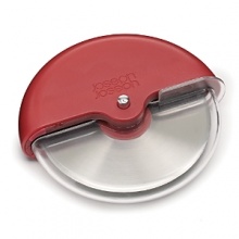 Divide up pizzas, sandwiches and pastries effortlessly with this handy utensil. Push the button and the blade guard automatically slides open, exposing the bevelled, stainless-steel blade. Simply roll the cutting wheel across, or through, food to cut. The design is comfortable to hold, gives more control when cutting and requires less effort than knives or conventional pizza cutters. Divide up pizzas, sandwiches and pastries effortlessly with this handy utensil. Push the button and the blade guard automatically slides open, exposing the bevelled, stainless-steel blade. Simply roll the cutting wheel across, or through, food to cut. The design is comfortable to hold, gives more control when cutting and requires less effort than knives or conventional pizza cutters.