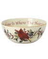 For nearly 150 years, Lenox has been renowned throughout the world as a premier designer and manufacturer of fine tableware. This year, begin a cherished holiday tradition with the festive Winter Greetings dinnerware collection. Its resplendent pattern of red and gold bows accented with sprigs of holly is fresh and lively on snowy white china, making your entertaining table a bountiful expression of holiday cheer. Qualifies for Rebate