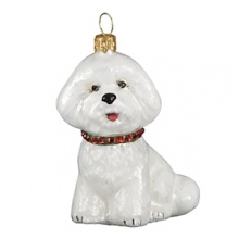 A lovely gift for any Bichon owner, the Pet Set dog ornaments from Joy to the World are endorsed by Betty White to benefit Morris Animal Foundation. Each hand painted ornament is packed individually in its own black lacquered box.