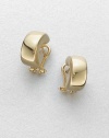 A classic style in radiant 18k gold. 18k goldLength, about .7Post backMade in Italy