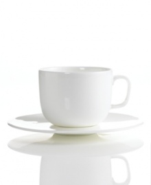 Set 5-star standards for your table with this sleek cup and saucer set from Hotel Collection. Balancing a delicate look and exceptional durability, the translucent Bone China collection of dinnerware and dishes is designed to cater virtually any occasion. Set 5-star standards for your table with this sleek cup and saucer set from Hotel Collection. Balancing a delicate look and exceptional durability, the translucent Bone China collection of dinnerware and dishes is designed to cater virtually any occasion.