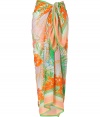 Enliven your holiday-ready style with this bold printed sarong from Matthew Williamson Escape - Easy-to-style versatile length, vibrant allover tropical print - Wear around your waist for poolside chic or as a lovely accent to an elevated jeans-and-tee look